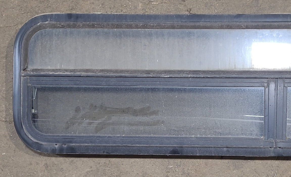 Used Black Radius Opening Window : 59 1/4" W x 14 1/2" H x 1 7/8" D