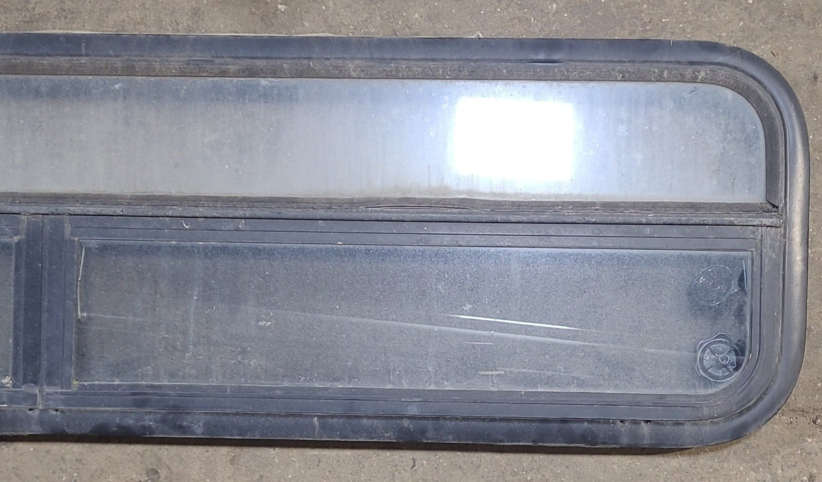 Used Black Radius Opening Window : 59 1/4" W x 14 1/2" H x 1 7/8" D