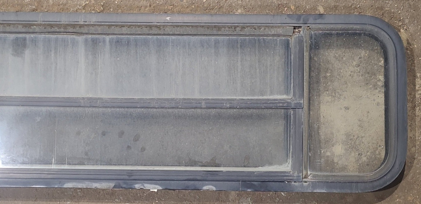 Used Black Radius Opening Window : 59 1/4" W x 15 1/4" H x 1 7/8" D