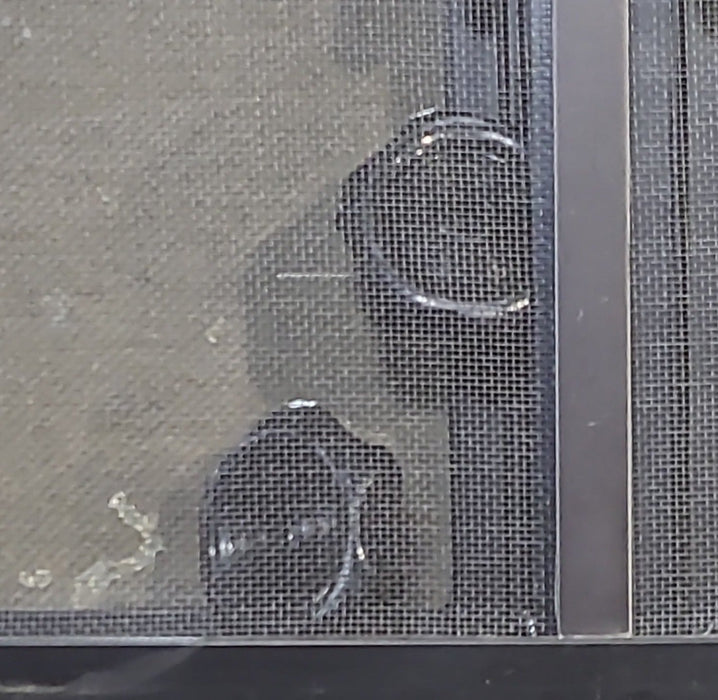Used Black Radius Opening Window : 59 1/4" W x 21 1/4" H x 1 7/8" D