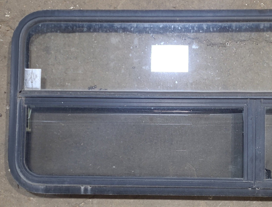 Used Black Radius Opening Window : 59 1/4" W x 21 1/4" H x 1 7/8" D