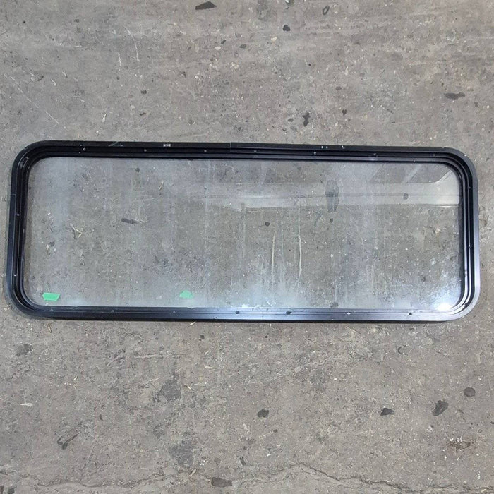 Used Black Radius Non Opening Window - 59.5 X 21.5 X 1.375