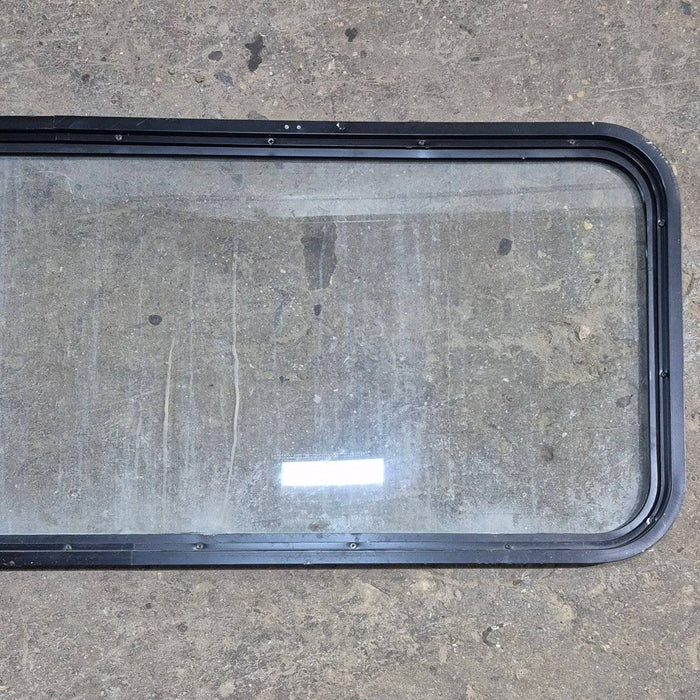 Used Black Radius Non Opening Window - 59.5 X 21.5 X 1.375
