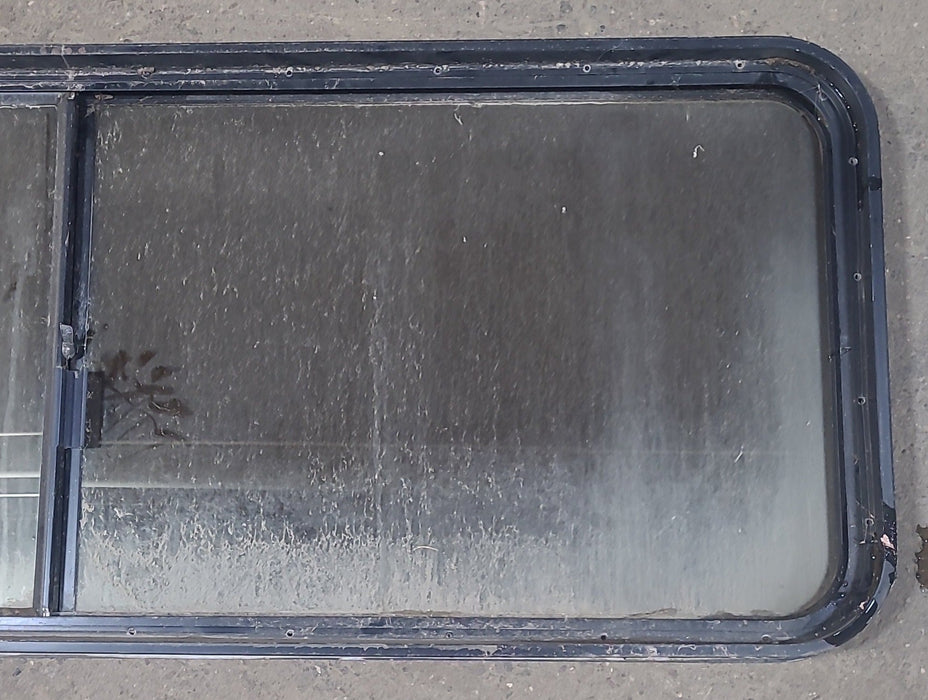 Used Black Radius Opening Window : 60 1/2" W x 21 3/4" H x 2" D