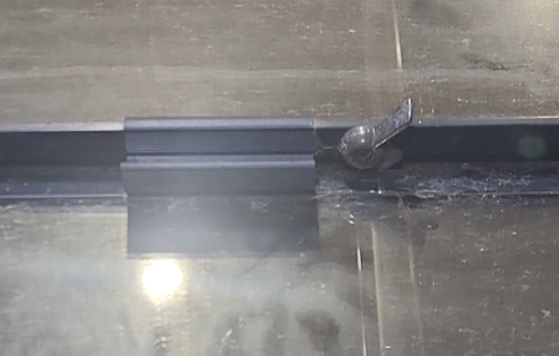 Used Black Radius Opening Window : 60 1/2" W x 21 3/4" H x 2" D