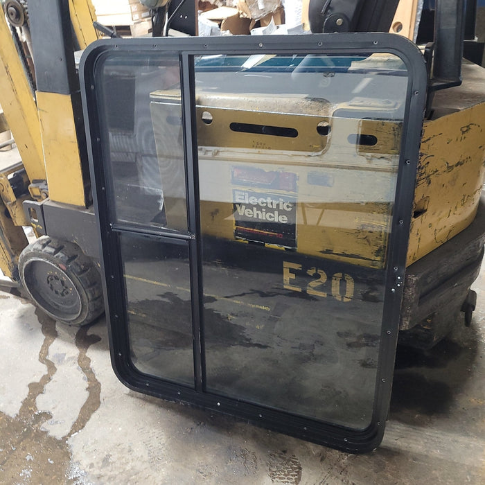 Used Black Radius Opening Window  44 1/4" X 36 " X 2" D