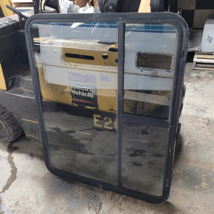 Used Black Radius Opening Window  44 1/4" X 36 " X 2" D