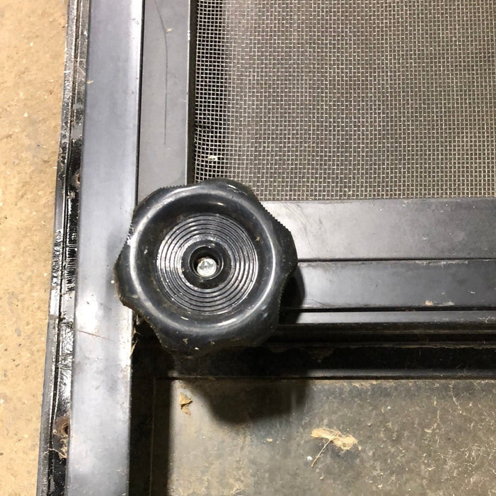 Used Black  Radius Opening Window : 60" X 30 1/2" X 1 3/4" D