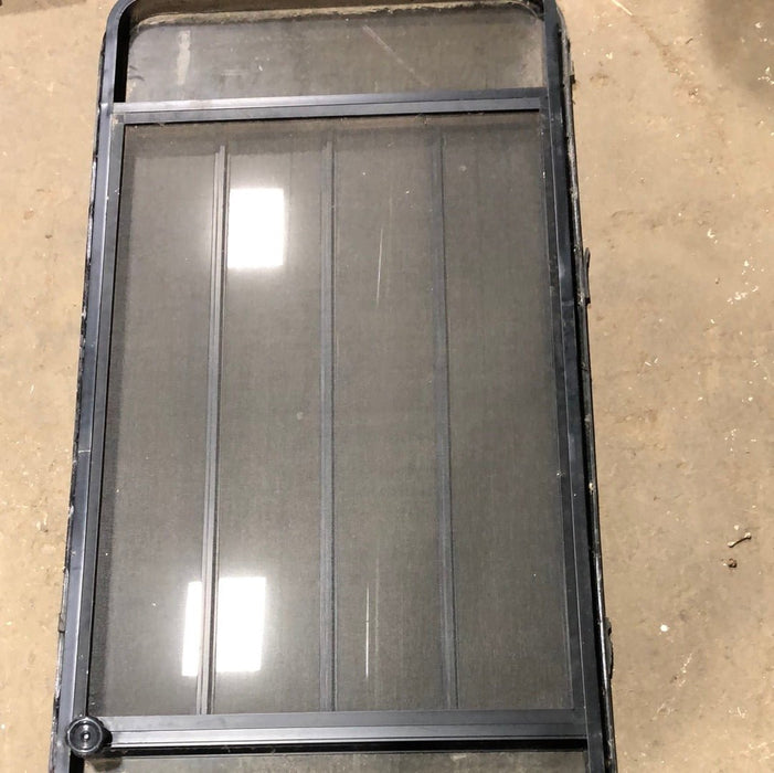 Used Black  Radius Opening Window : 60" X 30 1/2" X 1 3/4" D