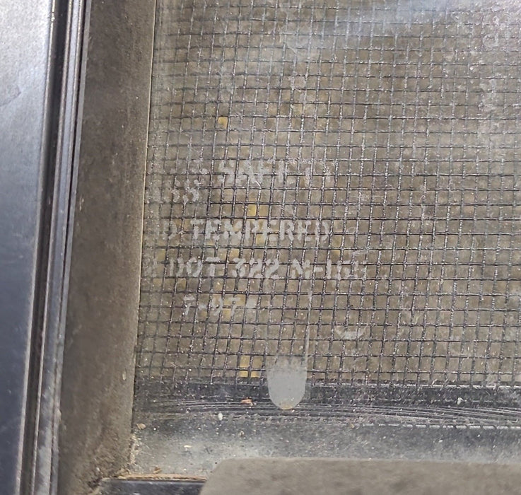 Used Black Radius Opening Window : 60 1/4" W x 21 3/4" H x 1 3/4" D - Young Farts RV Parts