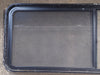 Used Black Radius Opening Window : 60 1/4" W x 21 3/4" H x 1 3/4" D - Young Farts RV Parts