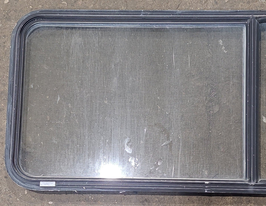 Used Black Radius Opening Window : 60 1/4" W x 21 3/4" H x 1 3/4" D