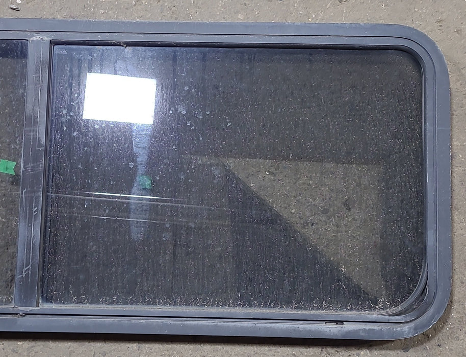 Used Black Radius Opening Window : 60 1/4" W x 21 3/4" H x 1 3/4" D