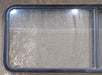 Used Black Radius Opening Window : 60 1/4" W x 21 3/4" H x 1 3/4" D - Young Farts RV Parts