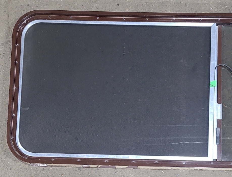 Used Black Radius Opening Window : 60 1/4" W x 21 3/4" H x 1 3/8" D