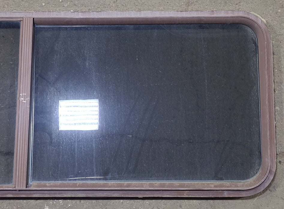 Used Black Radius Opening Window : 60 1/4" W x 21 3/4" H x 1 3/8" D