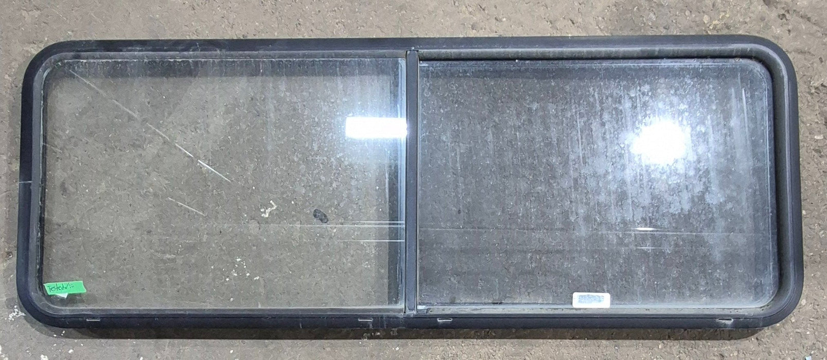 Used Black Radius Opening Window : 60 1/4" W x 21 3/4" H x 1 5/8" D