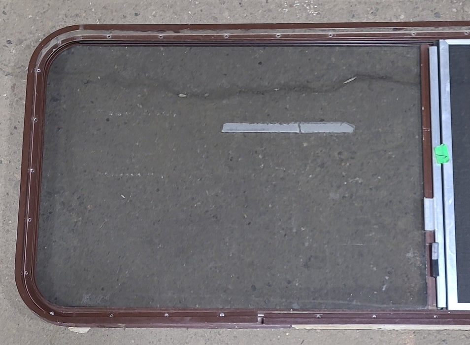 Used Black Radius Opening Window : 60 3/4" W x 21 3/4" H x 1 3/8" D