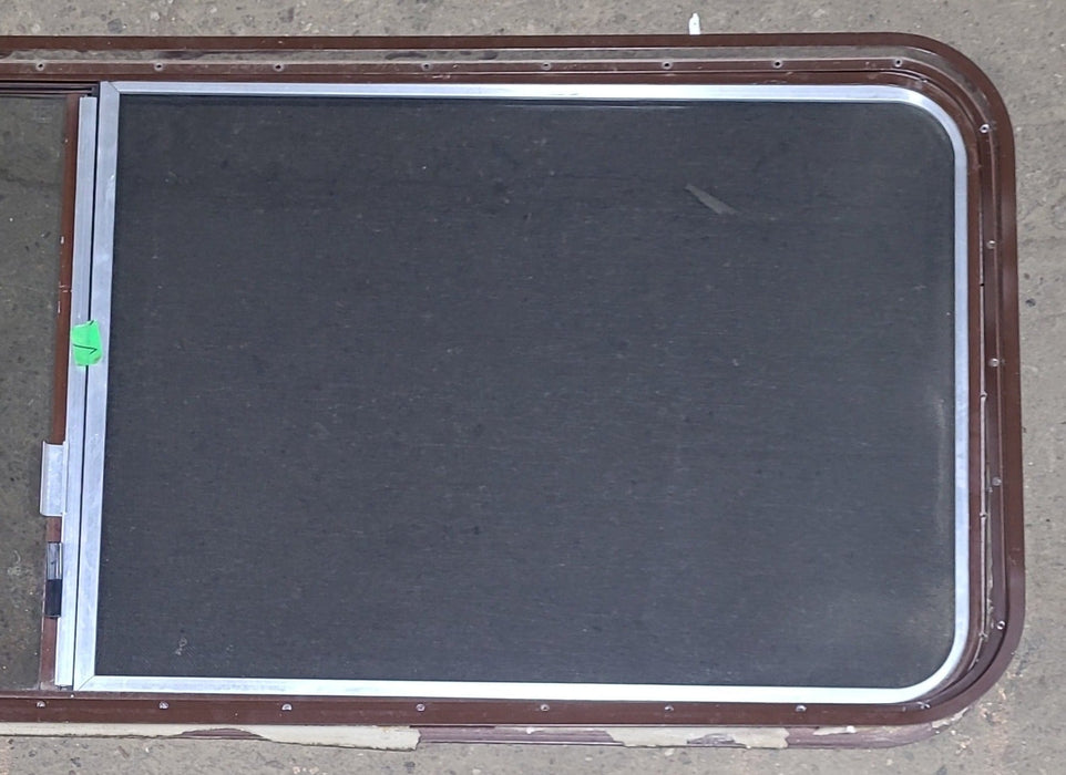 Used Black Radius Opening Window : 60 3/4" W x 21 3/4" H x 1 3/8" D