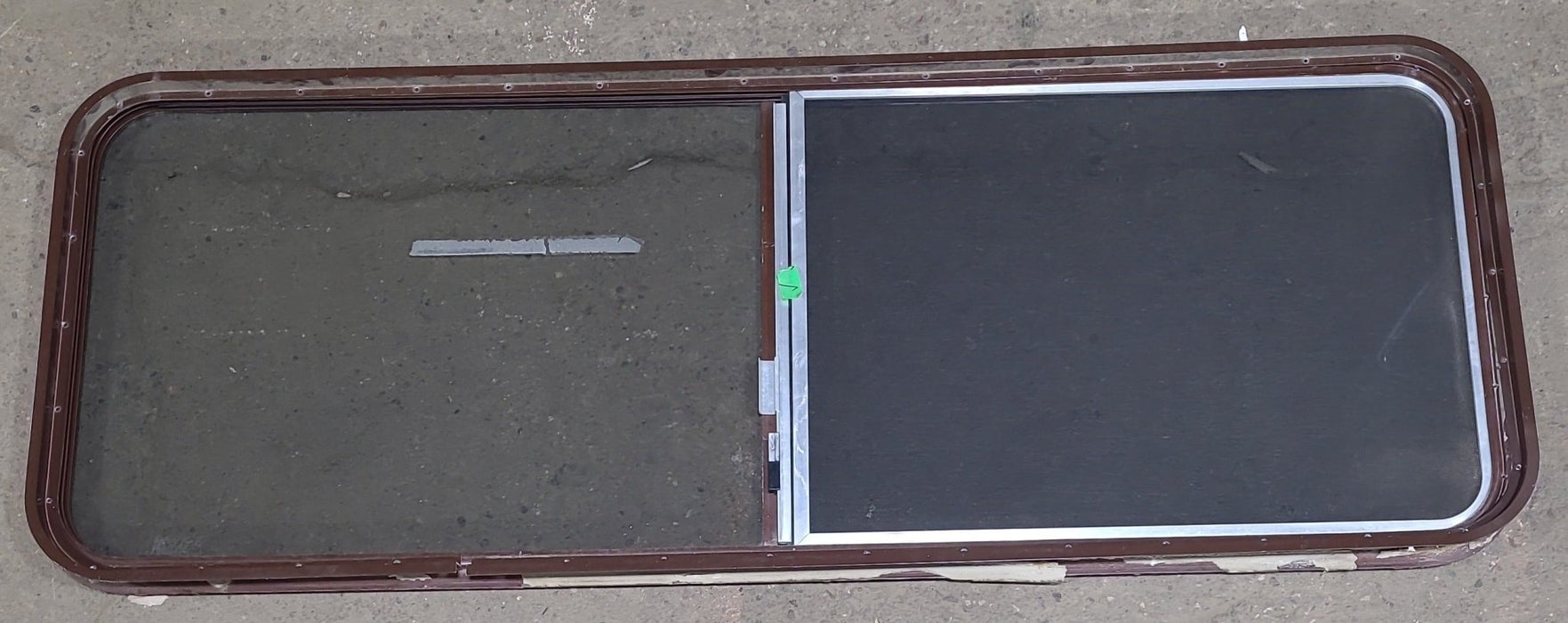 Used Black Radius Opening Window : 60 3/4" W x 21 3/4" H x 1 3/8" D