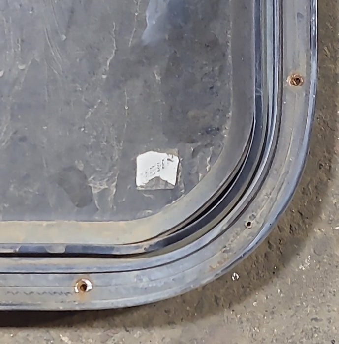 Used Black Radius Opening Window : 60 3/4" W x 23" H x 1 1/2" D