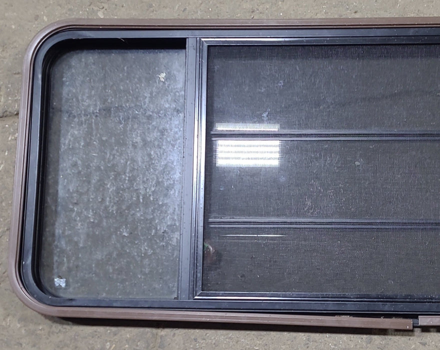 Used Black Radius Opening Window : 60 3/4" W x 23" H x 1 1/2" D