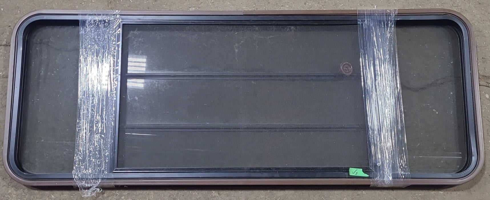 Used Black Radius Opening Window : 60 3/4" W x 23" H x 1 3/8" D