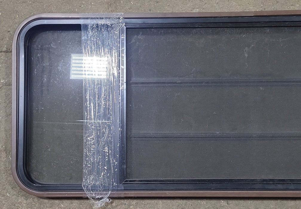 Used Black Radius Opening Window : 60 3/4" W x 23" H x 1 3/8" D