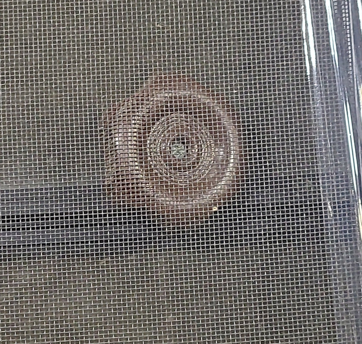 Used Black Radius Opening Window : 60 3/4" W x 23" H x 1 3/8" D