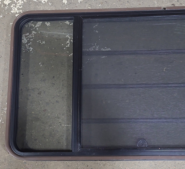 Used Black Radius Opening Window : 60 3/4" W x 30" H x 1 3/8" D