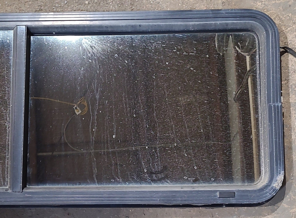 Used Black Radius Opening Window : 60" W x 21 1/2" H x 2" D