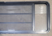 Used Black Radius Opening Window : 61 3/4" W x 23 3/4" H x 1 3/4" D - Young Farts RV Parts