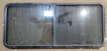 Used Black Radius Opening Window : 64 1/4" W x 28 3/4" H x 1 3/4" - Young Farts RV Parts