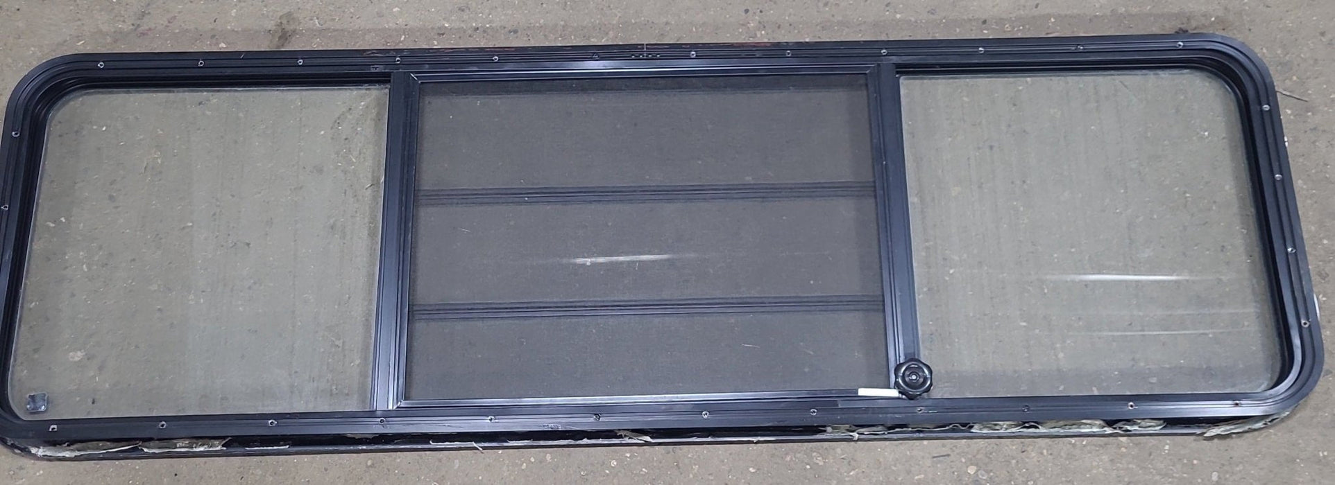 Used Black Radius Opening Window : 71 1/2" W x 21 3/4" H x 1 3/4" D