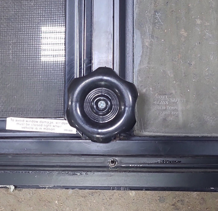 Used Black Radius Opening Window : 71 1/2" W x 21 3/4" H x 1 3/4" D
