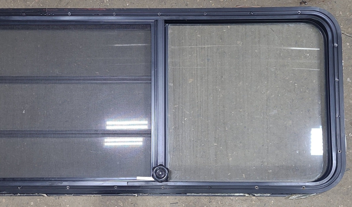 Used Black Radius Opening Window : 71 1/2" W x 21 3/4" H x 1 3/4" D