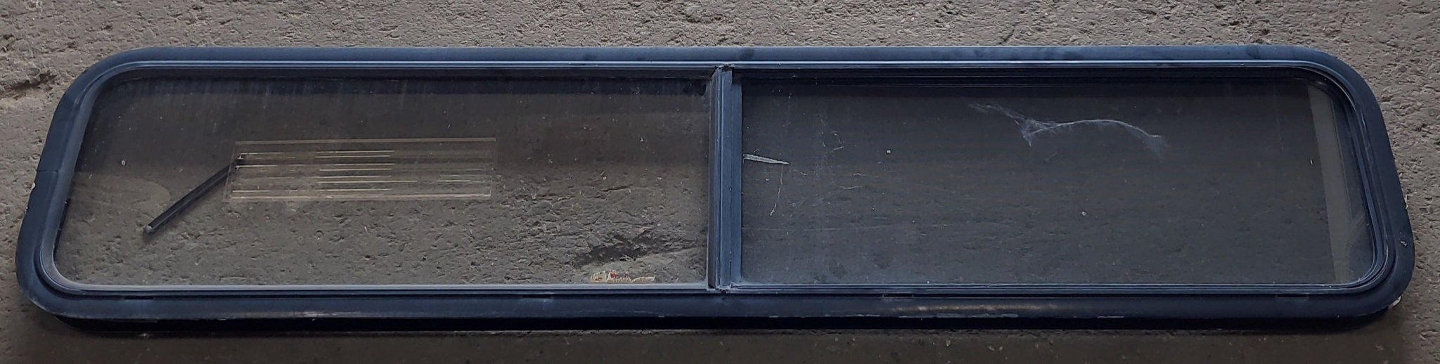 Used Black Radius Opening Window : 71 1/4" W x 14 1/2" H x 1" D