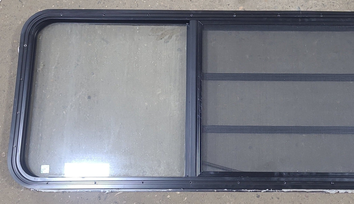 Used Black Radius Opening Window : 71 1/4" W x 21 1/2" H x 1 1/2" D