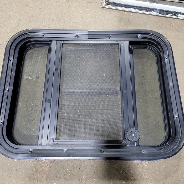 Used Black Radius Opening Window : 23 1/2" X 17 3/4" X 2" D
