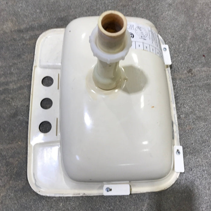 Used Bathroom Sink, Bone - 14 1/2" x 12 1/2" x 5"D