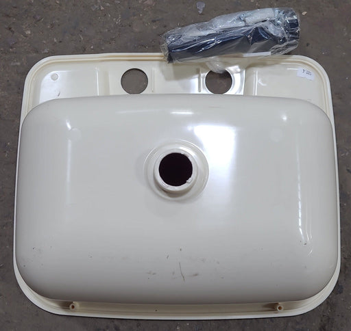 Used Bone Bathroom Sink 14 3/4" x 12 1/4" x 5 1/2" D - Young Farts RV Parts