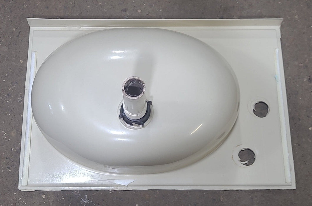 Used Bathroom Sink, Bone - 20 3/8" X 13 1/8" X 6 1/2" D