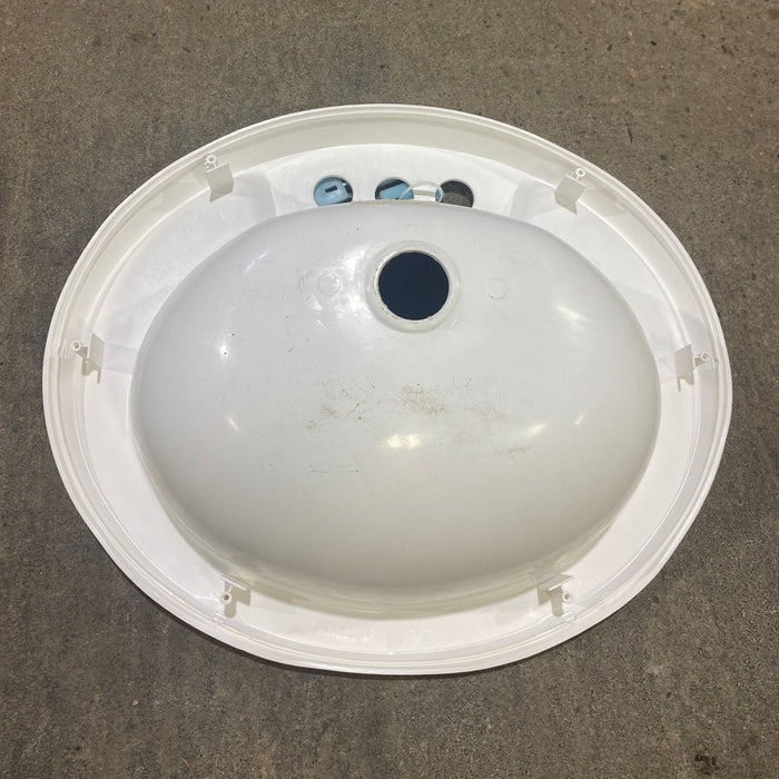 Used Bathroom Sink, Bone - 20" x 16 1/2" x 5 1/2"D