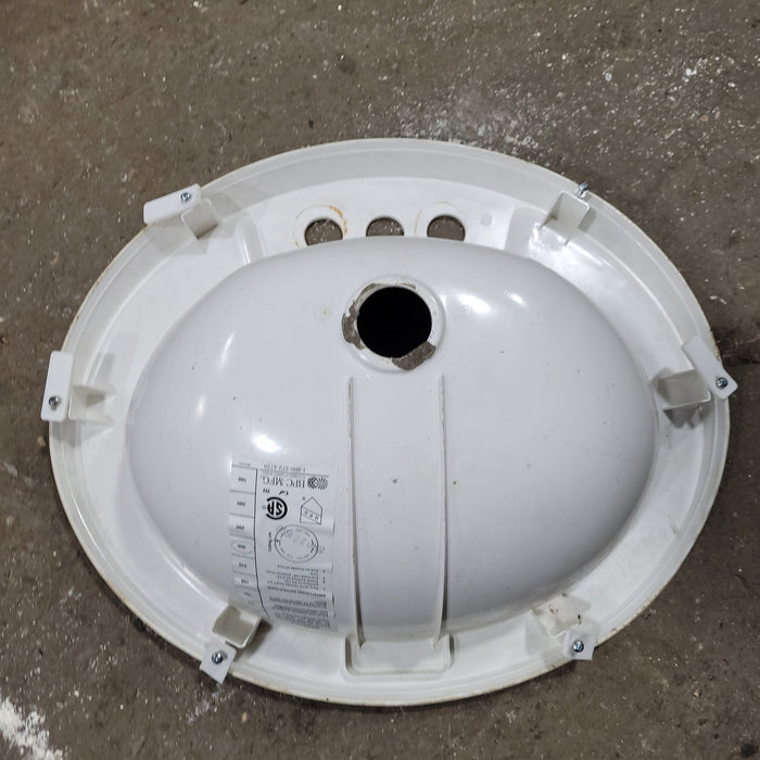 Used Bathroom Sink, Bone - 20" X 17 1/2" X 7 1/4"D
