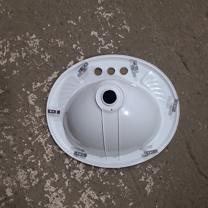 Used Bathroom Sink, Bone - 20" X 17" X 8" D