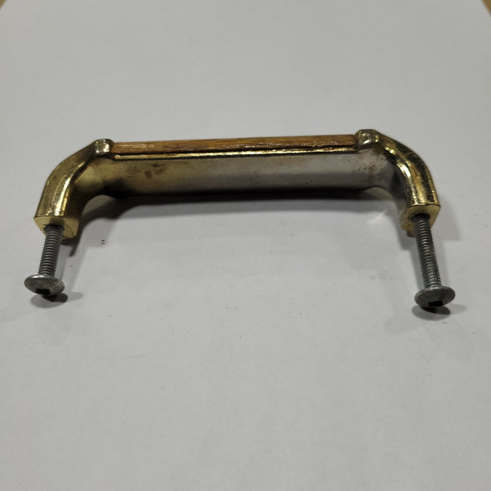 Used Bronze (with wooden center) Cabinet Handle 3" Hole Spacing