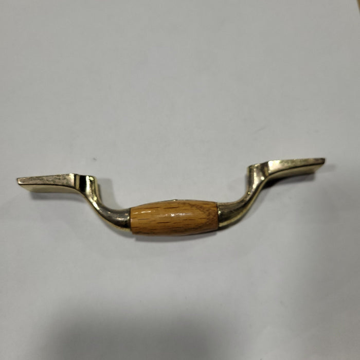 Used Bronze (with wooden center) Cabinet Handle 3" Hole Spacing