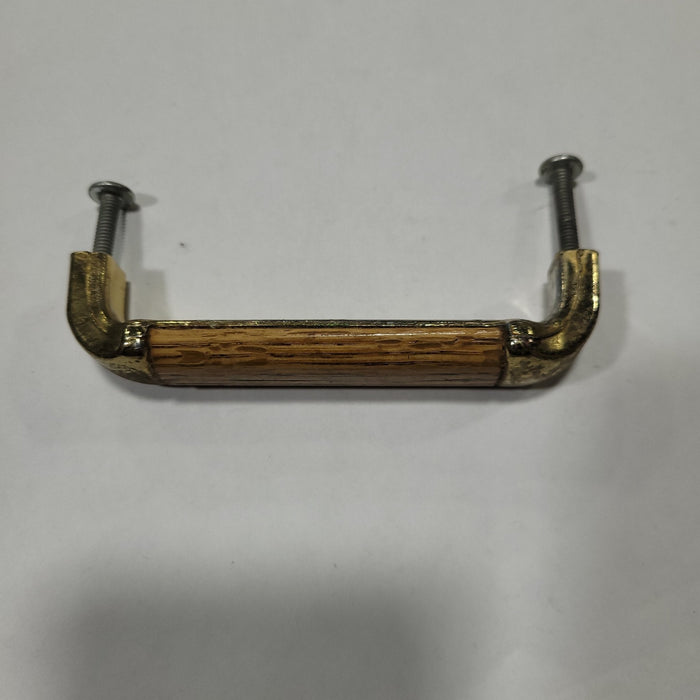 Used Bronze (with wooden center) Cabinet Handle 3" Hole Spacing