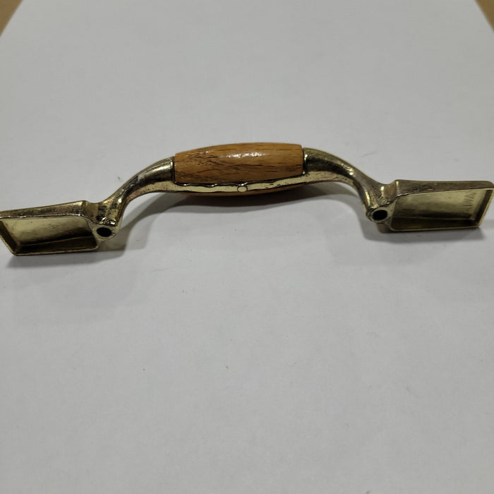 Used Bronze (with wooden center) Cabinet Handle 3" Hole Spacing