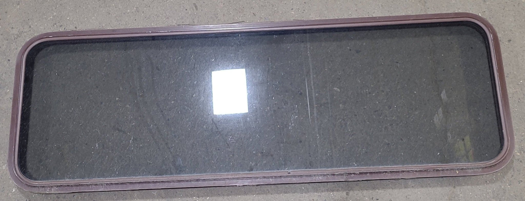 Used Brown Radius Non-Opening Window : 60 1/4" W X 20" H X 2" D